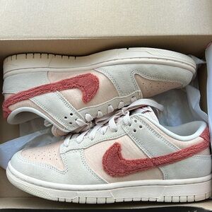 Women’s Nike Dunk Low. Size 8.5. Used. Fur